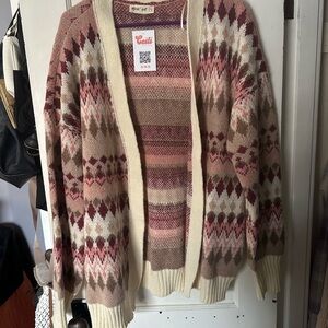 Cecile Patterned Cardigan Sweater